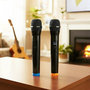 2 x Wireless Microphone Handheld Cordless Professional Mic Karaoke Receiver V63-840341