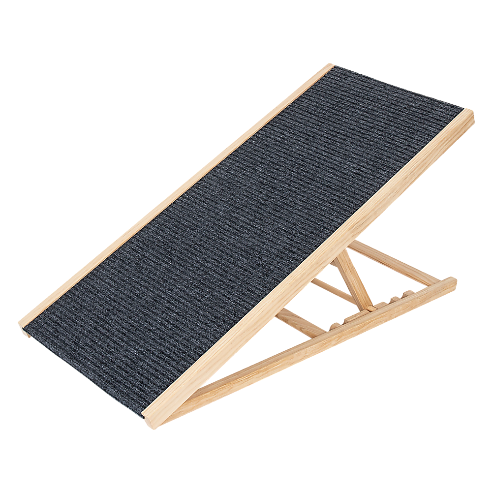 Foldable Dog Pet Ramp Adjustable Height Dogs Stairs for Bed Sofa Car 100cm V63-840351