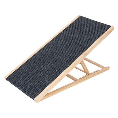 Foldable Dog Pet Ramp Adjustable Height Dogs Stairs for Bed Sofa Car 100cm V63-840351