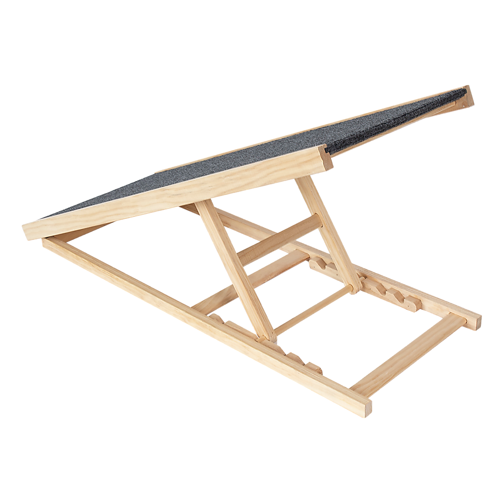 Foldable Dog Pet Ramp Adjustable Height Dogs Stairs for Bed Sofa Car 100cm V63-840351