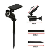 Solar LED Spotlight - Solar-powered motion-activated LED security light V63-840361