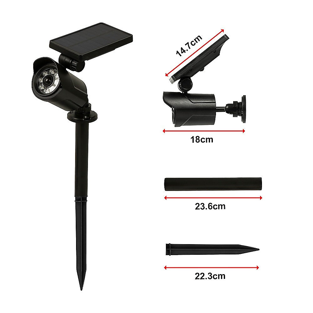 Solar LED Spotlight - Solar-powered motion-activated LED security light V63-840361