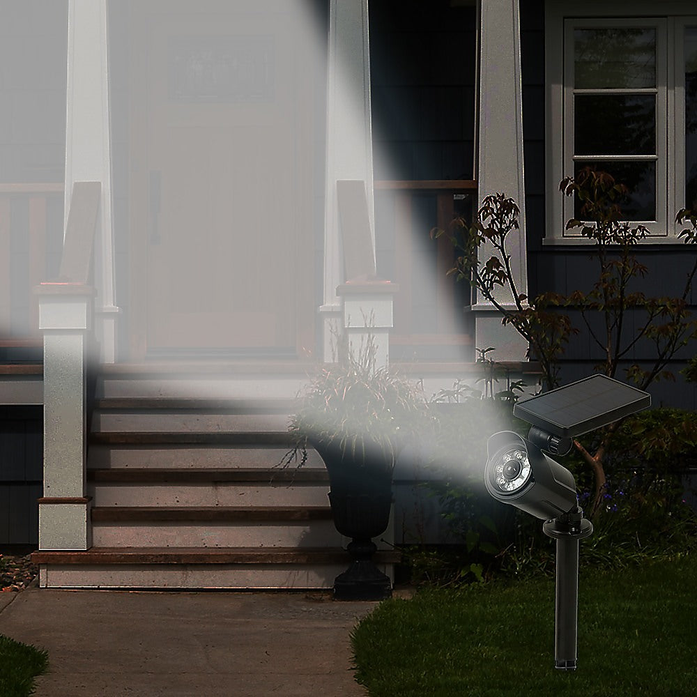 Solar LED Spotlight - Solar-powered motion-activated LED security light V63-840361