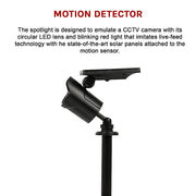 Solar LED Spotlight - Solar-powered motion-activated LED security light V63-840361