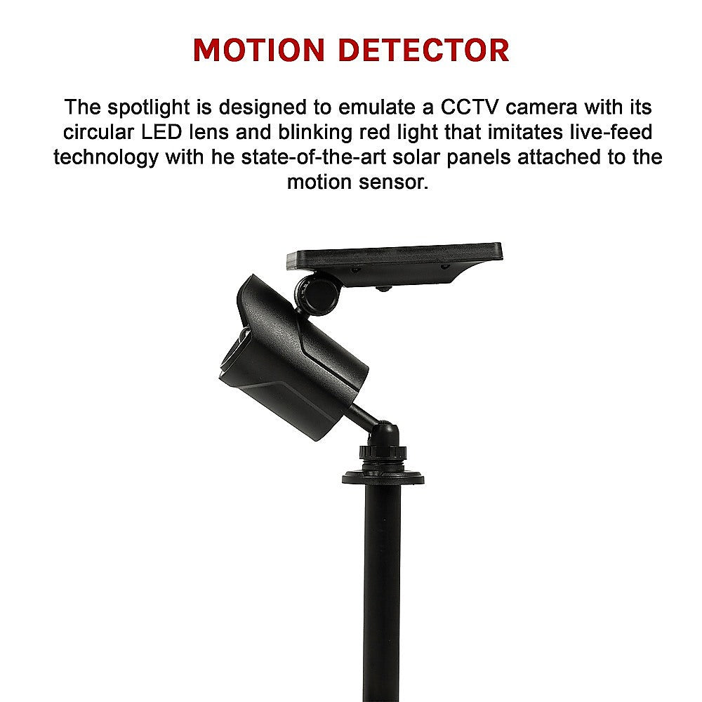 Solar LED Spotlight - Solar-powered motion-activated LED security light V63-840361