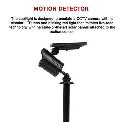 Solar LED Spotlight - Solar-powered motion-activated LED security light V63-840361