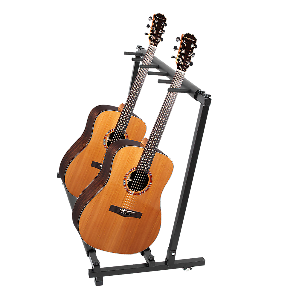 Guitar Stand 5 Holder Guitar Folding Stand Rack Band Stage Bass Acoustic Guitar V63-840371