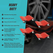 Auto Dolly Car Dolly Wheel Tire 12"x16" Skate 6000lb Repair Slide Set of (4) V63-840401