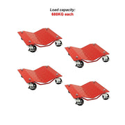 Auto Dolly Car Dolly Wheel Tire 12"x16" Skate 6000lb Repair Slide Set of (4) V63-840401