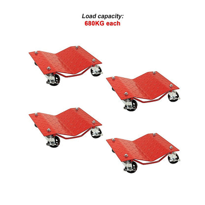 Auto Dolly Car Dolly Wheel Tire 12"x16" Skate 6000lb Repair Slide Set of (4) V63-840401