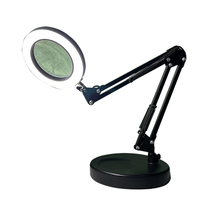 10X Magnifying Glass Desk Light Magnifier LED Lamp Reading Lamp With Base V63-840421