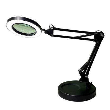 10X Magnifying Glass Desk Light Magnifier LED Lamp Reading Lamp With Base V63-840421
