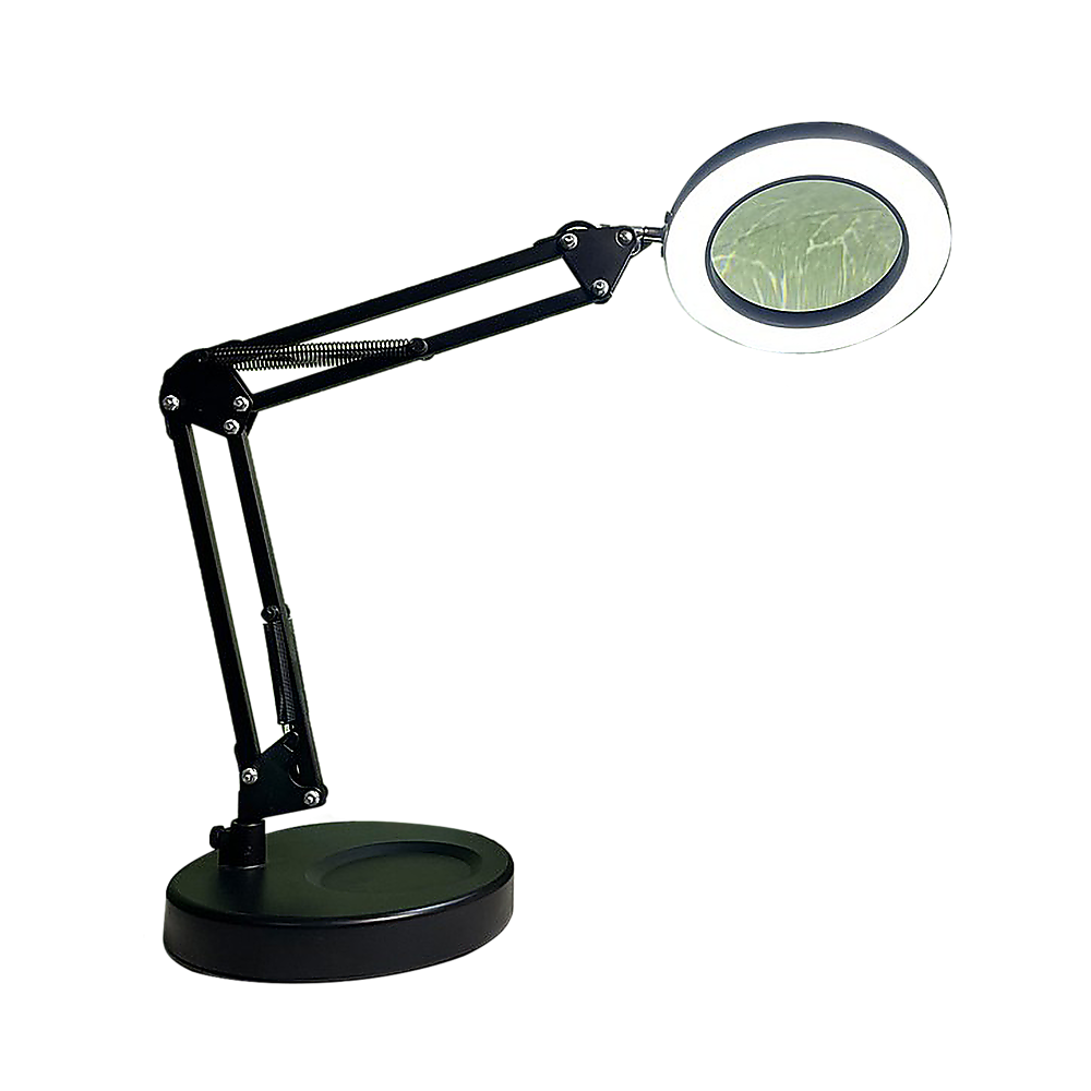 10X Magnifying Glass Desk Light Magnifier LED Lamp Reading Lamp With Base V63-840421