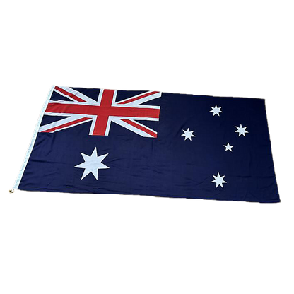 Australian Flag Heavy Duty Woven Spun Poly Australia Flag Metal Clips V63-840431