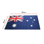 Australian Flag Heavy Duty Woven Spun Poly Australia Flag Metal Clips V63-840431