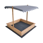 Kids Wooden Toy Sandpit with Adjustable Canopy V63-840451