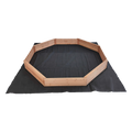 Kids Sand Pit Large Octagonal Wooden Sandpit V63-840461