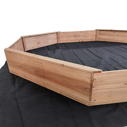 Kids Sand Pit Large Octagonal Wooden Sandpit V63-840461