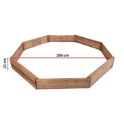 Kids Sand Pit Large Octagonal Wooden Sandpit V63-840461