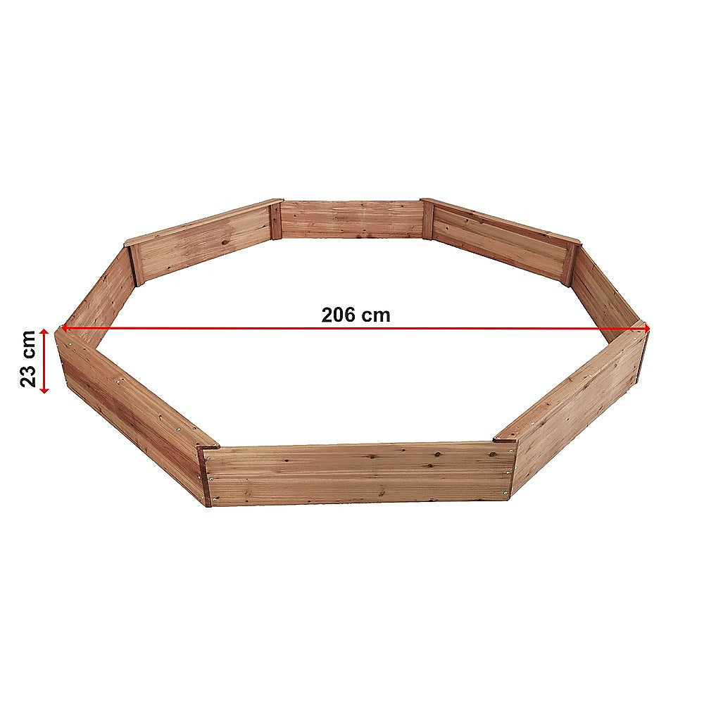 Kids Sand Pit Large Octagonal Wooden Sandpit V63-840461