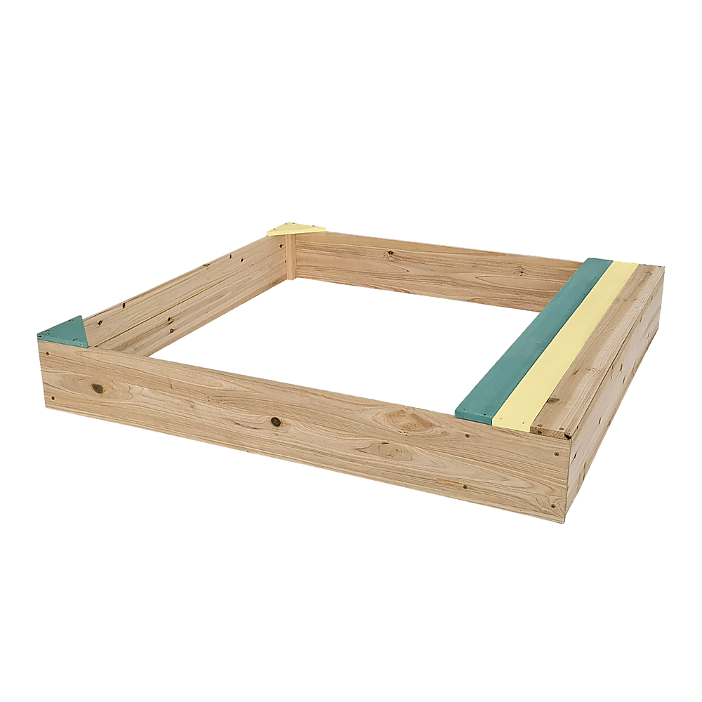 Wooden Kids Backyard Sandbox Children Outdoor Play Toy Sandpit V63-840471