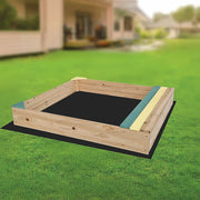 Wooden Kids Backyard Sandbox Children Outdoor Play Toy Sandpit V63-840471
