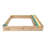 Wooden Kids Backyard Sandbox Children Outdoor Play Toy Sandpit V63-840471