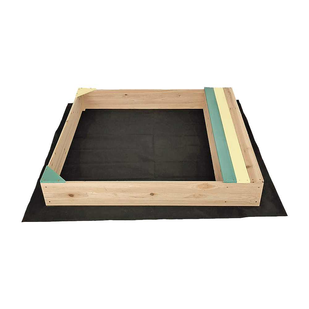 Wooden Kids Backyard Sandbox Children Outdoor Play Toy Sandpit V63-840471