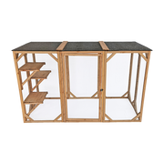180cm Large Cat Enclosure Wooden Outdoor Cage with 3 Platforms V63-840481