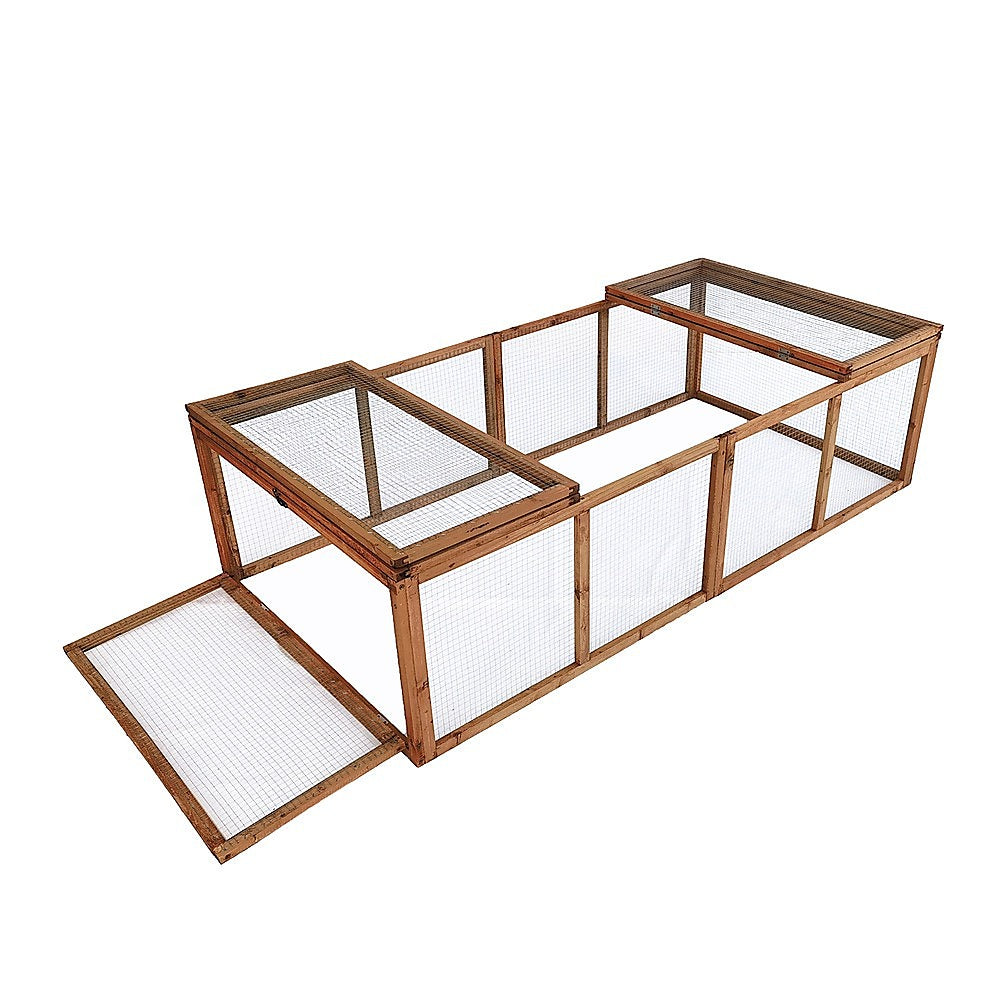 Chicken coop LARGE Run Guinea Pig Cage Villa Extension Rabbit hutch house pen V63-840511