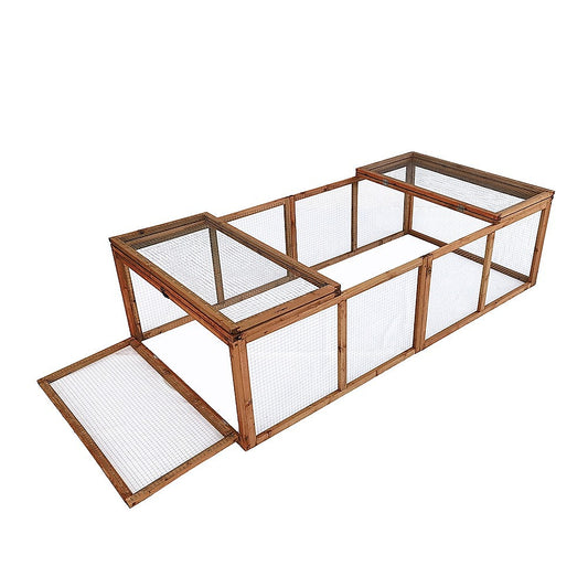 Chicken coop LARGE Run Guinea Pig Cage Villa Extension Rabbit hutch house pen V63-840511