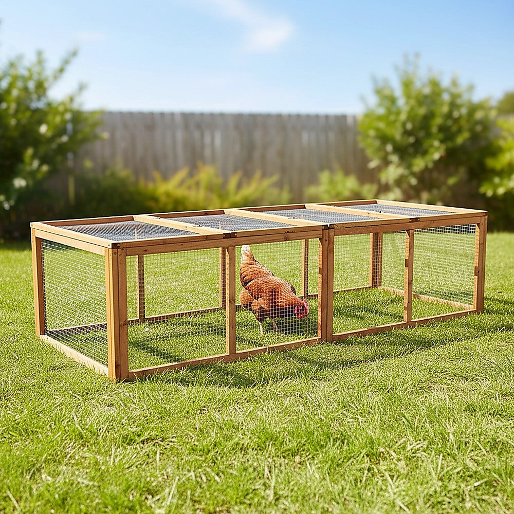 Chicken coop LARGE Run Guinea Pig Cage Villa Extension Rabbit hutch house pen V63-840511