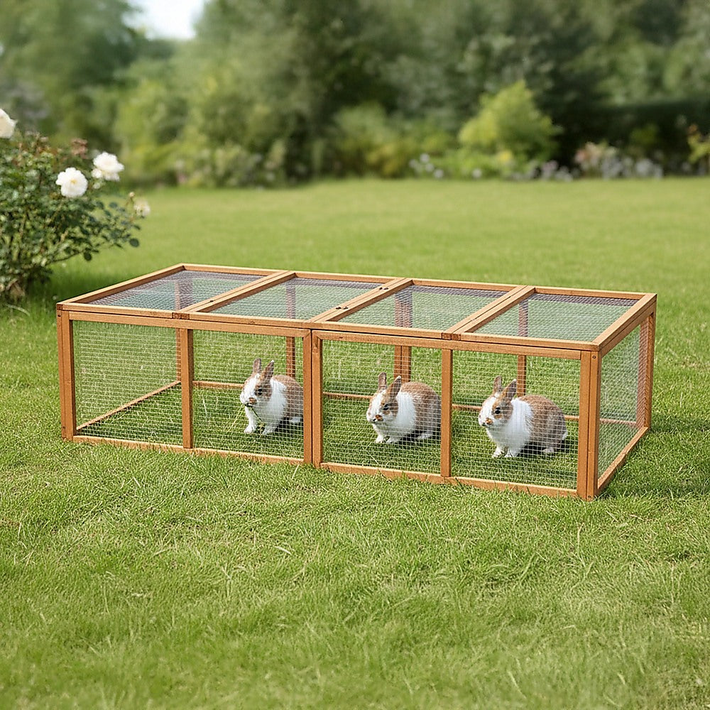 Chicken coop LARGE Run Guinea Pig Cage Villa Extension Rabbit hutch house pen V63-840511