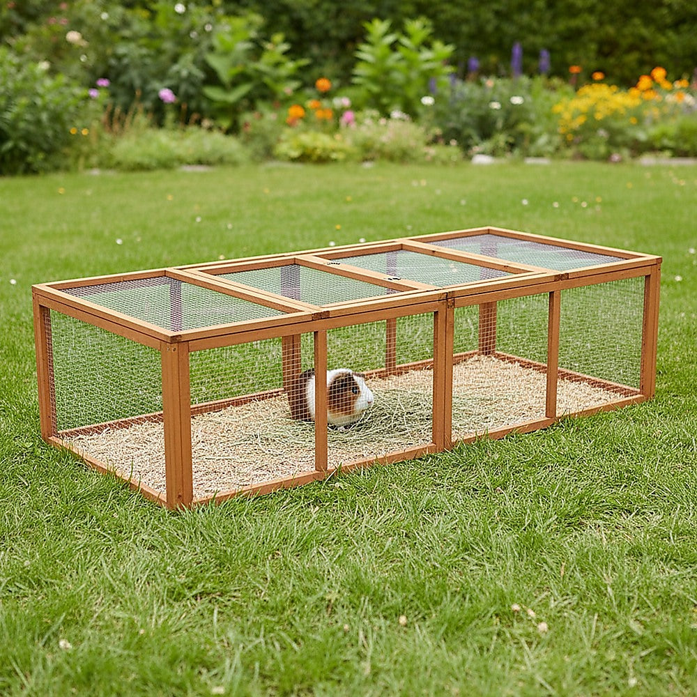 Chicken coop LARGE Run Guinea Pig Cage Villa Extension Rabbit hutch house pen V63-840511