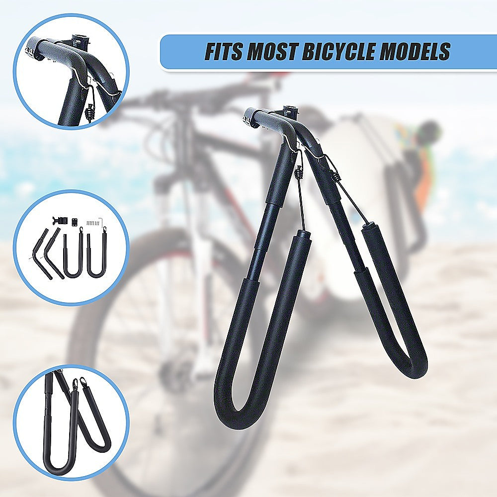 Adjustable Surfboard Skimboard Bicycle Rack Carrier V63-840531