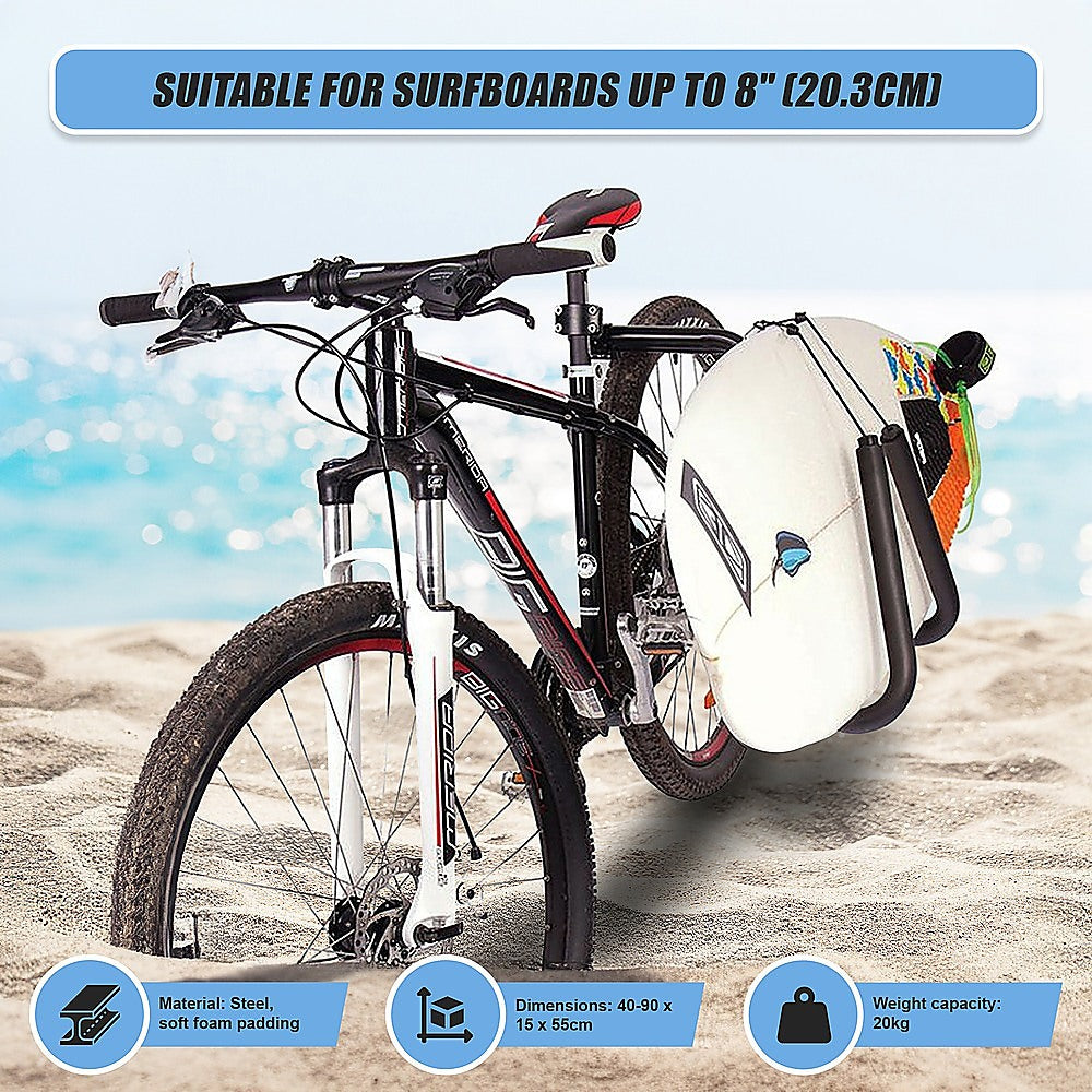 Adjustable Surfboard Skimboard Bicycle Rack Carrier V63-840531