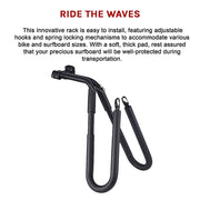 Adjustable Surfboard Skimboard Bicycle Rack Carrier V63-840531