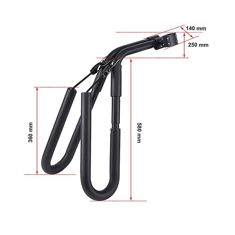Adjustable Surfboard Skimboard Bicycle Rack Carrier V63-840531