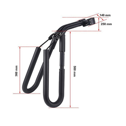 Adjustable Surfboard Skimboard Bicycle Rack Carrier V63-840531