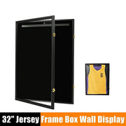Wall Mounted Lockable Jersey Display Case 80cm Sports Memorabilia Storage Box For Football And Basketball V63-840541