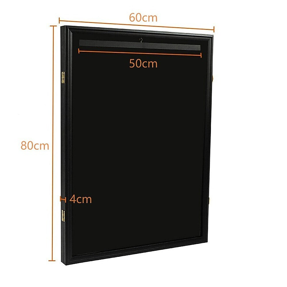 Wall Mounted Lockable Jersey Display Case 80cm Sports Memorabilia Storage Box For Football And Basketball V63-840541