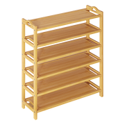 6 Layers Natural Wood Bamboo Shelf Entryway Storage Shoe Rack Home Furniture V63-840561