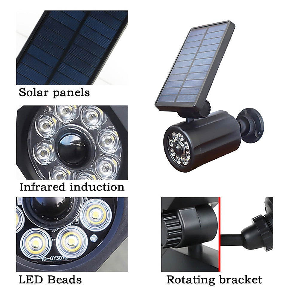Solar LED Spotlight Motion Activated Security Light V63-840591