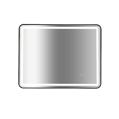 Rectangular Mirror LED Anti-Fog Illuminated Bathroom Living Room - 90x70cm V63-840631
