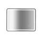 Rectangular Mirror LED Anti-Fog Illuminated Bathroom Living Room - 90x70cm V63-840631