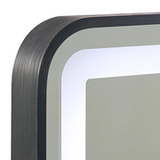 Rectangular Mirror LED Anti-Fog Illuminated Bathroom Living Room - 90x70cm V63-840631