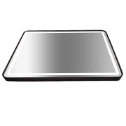 Rectangular Mirror LED Anti-Fog Illuminated Bathroom Living Room - 90x70cm V63-840631