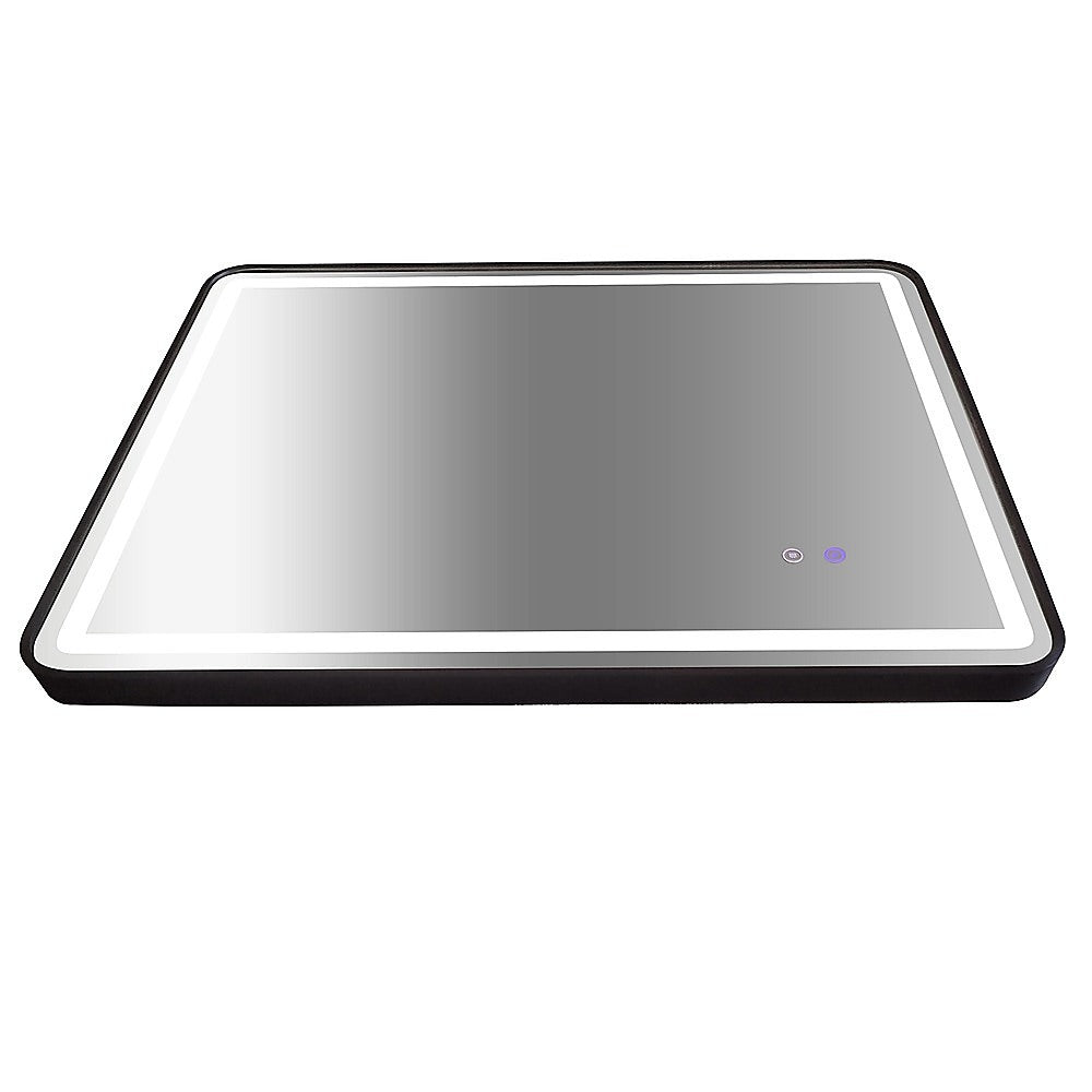 Rectangular Mirror LED Anti-Fog Illuminated Bathroom Living Room - 90x70cm V63-840631