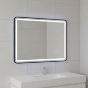 Rectangular Mirror LED Anti-Fog Illuminated Bathroom Living Room - 90x70cm V63-840631