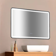 Rectangular Mirror LED Anti-Fog Illuminated Bathroom Living Room V63-840661